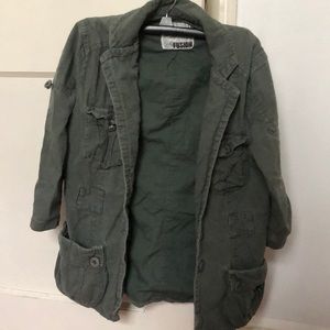 Green army jacket